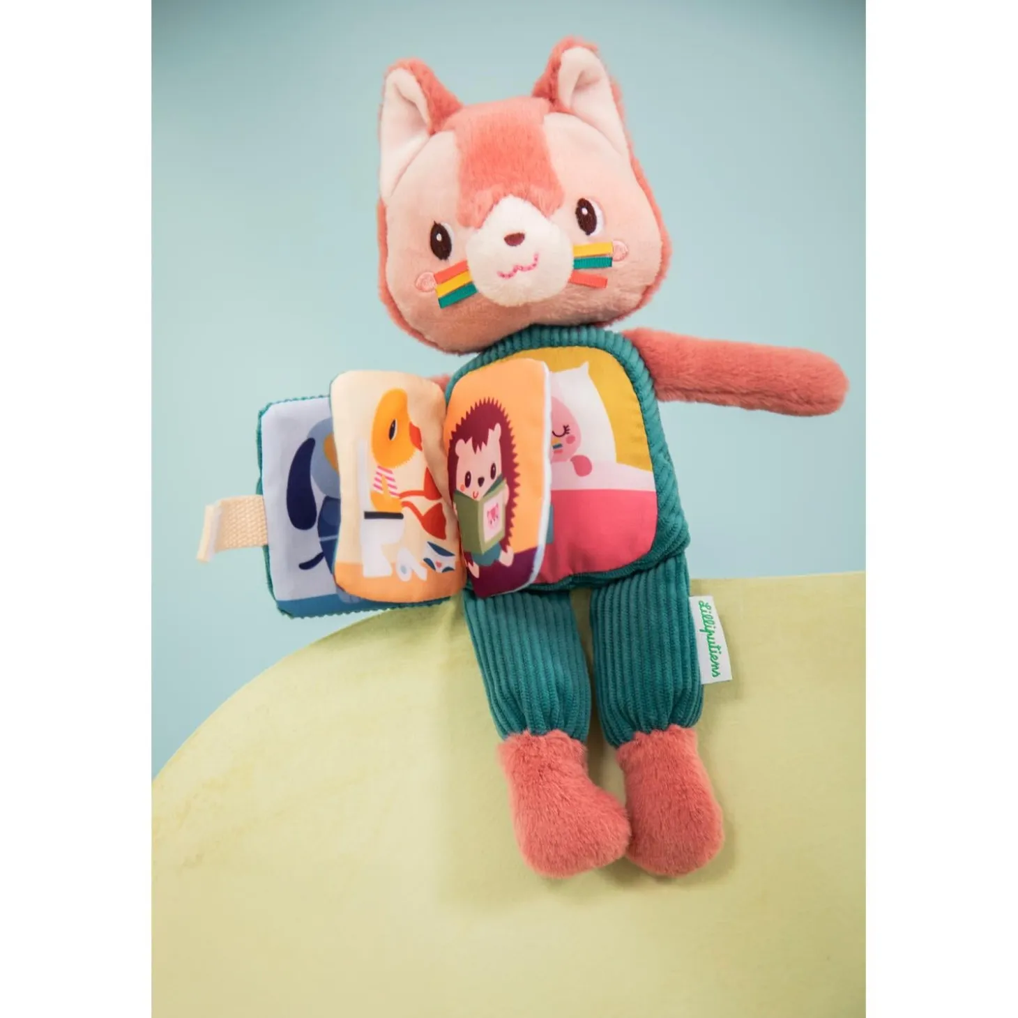 Lilliputiens Peluche à histoire Jeanne Rose 06 mois
