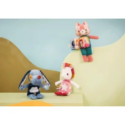 Lilliputiens Peluche à histoire Jules Bleu 06 mois