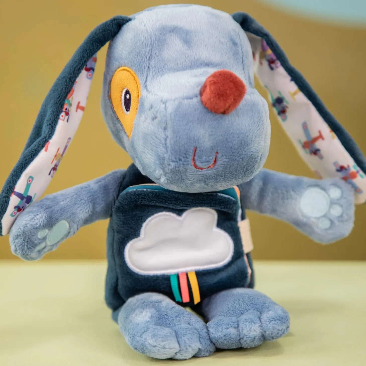 Lilliputiens Peluche à histoire Jules Bleu 06 mois