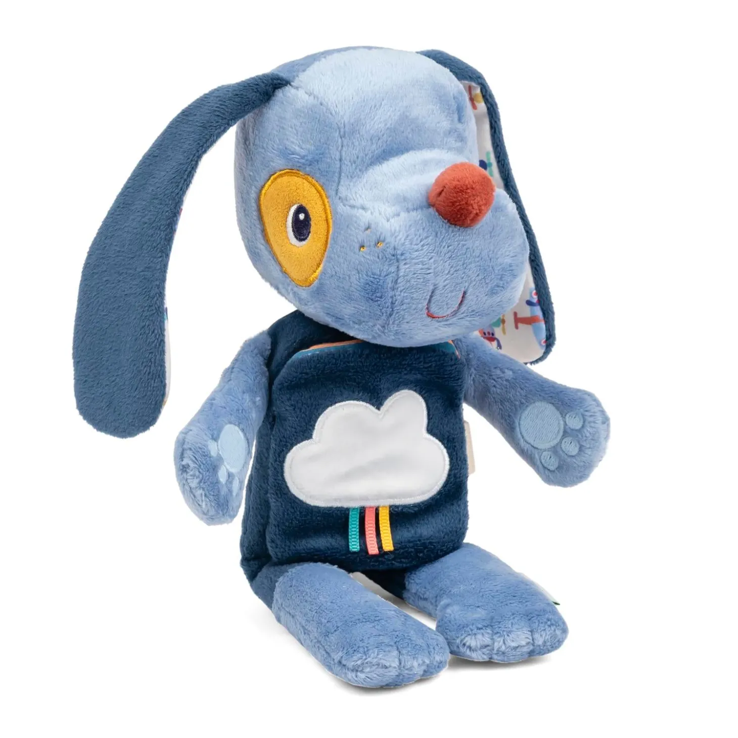 Lilliputiens Peluche à histoire Jules Bleu 06 mois