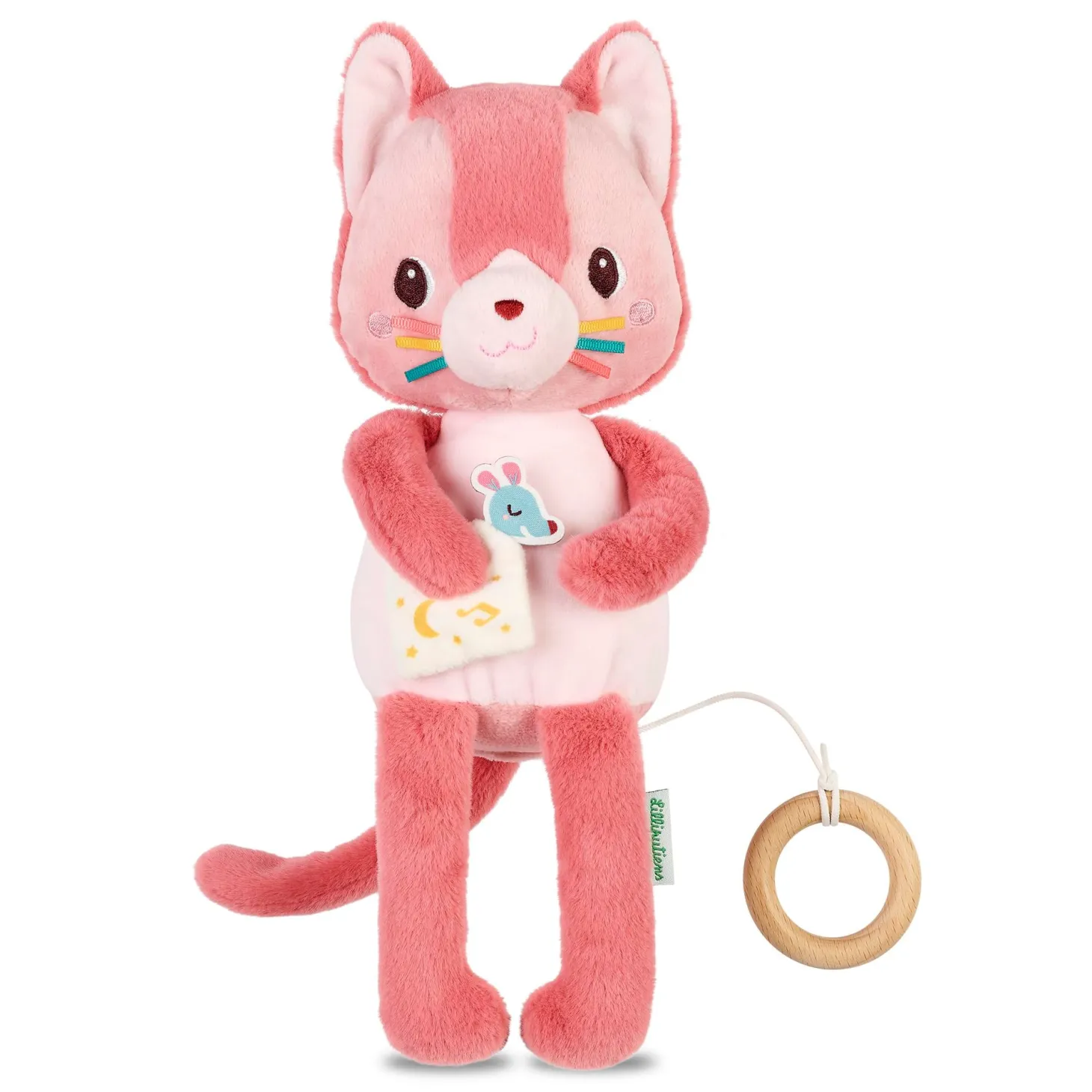 Lilliputiens Peluche Musicale Phosphorescente Jeanne Rose