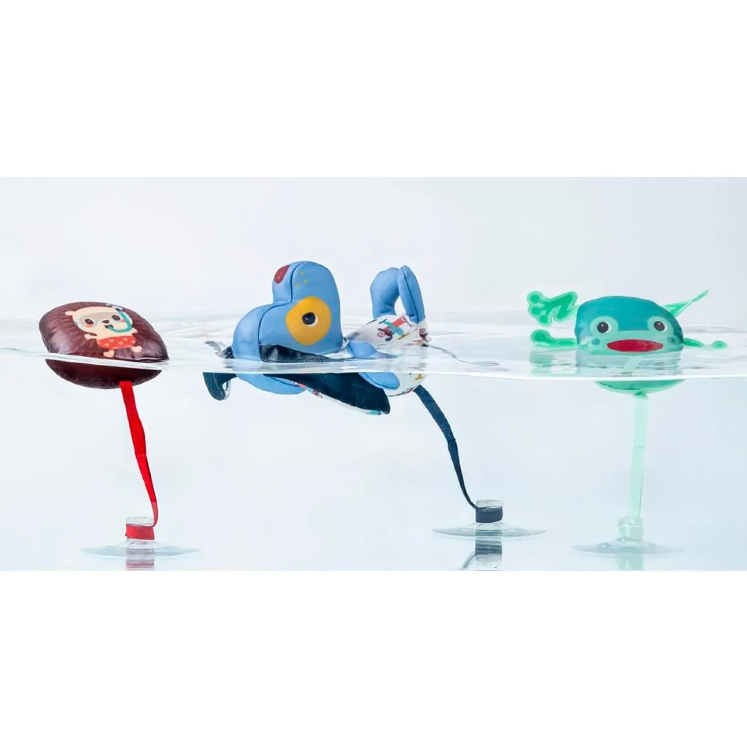 Lilliputiens 3 Personnages de Bain Ventouses Jules Multicolore