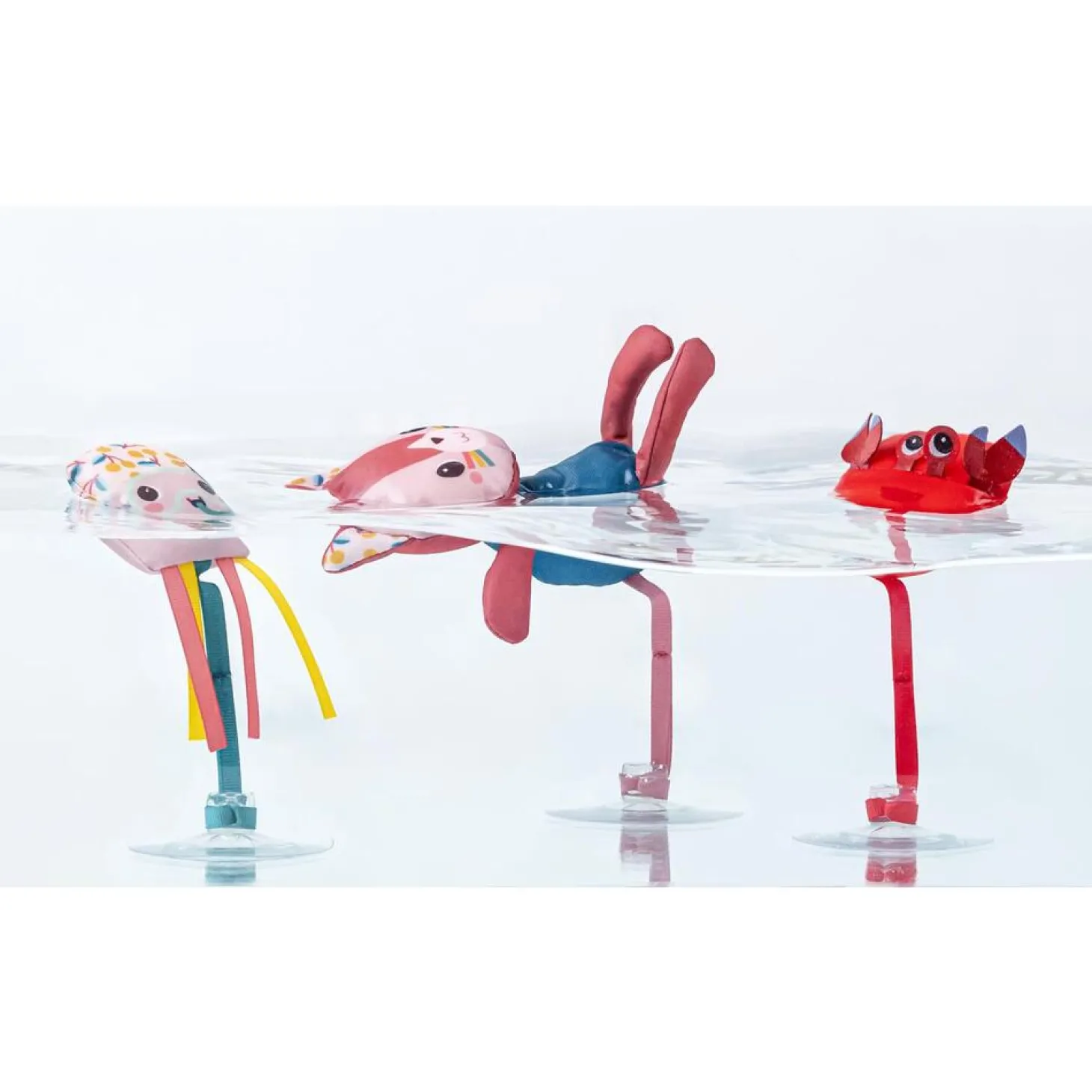 Lilliputiens 3 Personnages de Bain Ventouses Jeanne Multicolore