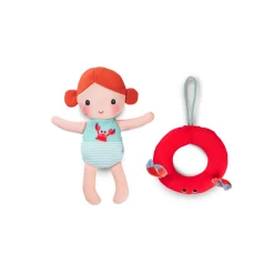 Lilliputiens                    Poupée de bain Axelle    Rouge, Bleu