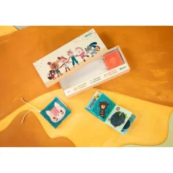 Lilliputiens Set de naissance 3 Livres Sensoriels Jardin Multicolore 03 mois