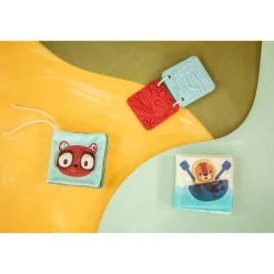 Lilliputiens Set de naissance 3 Livres Sensoriels Jungle Multicolore 03 mois