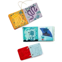 Lilliputiens Set de naissance 3 Livres Sensoriels Jungle Multicolore 03 mois