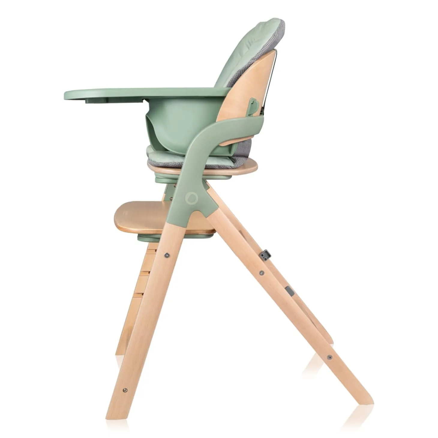 Lionelo Chaise haute Megan Green Wood