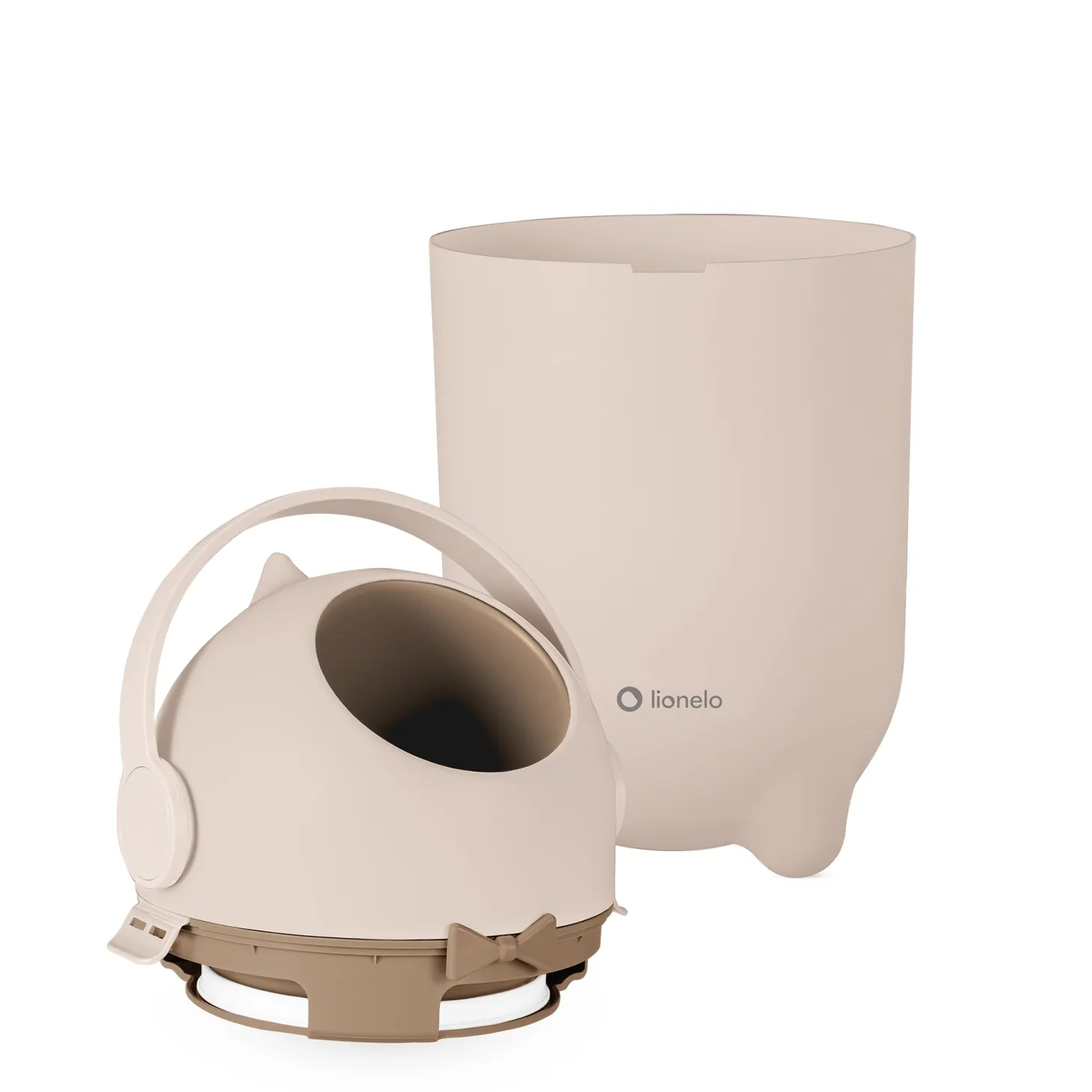 Lionelo Poubelle à couches Purebin Beige Sand