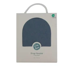 Little Band                    Drap Housse Jersey     Bleu Orage