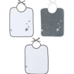 Little Band                    Lot de 3 bavoirs naissance    Jeune Pousse            20x25 cm