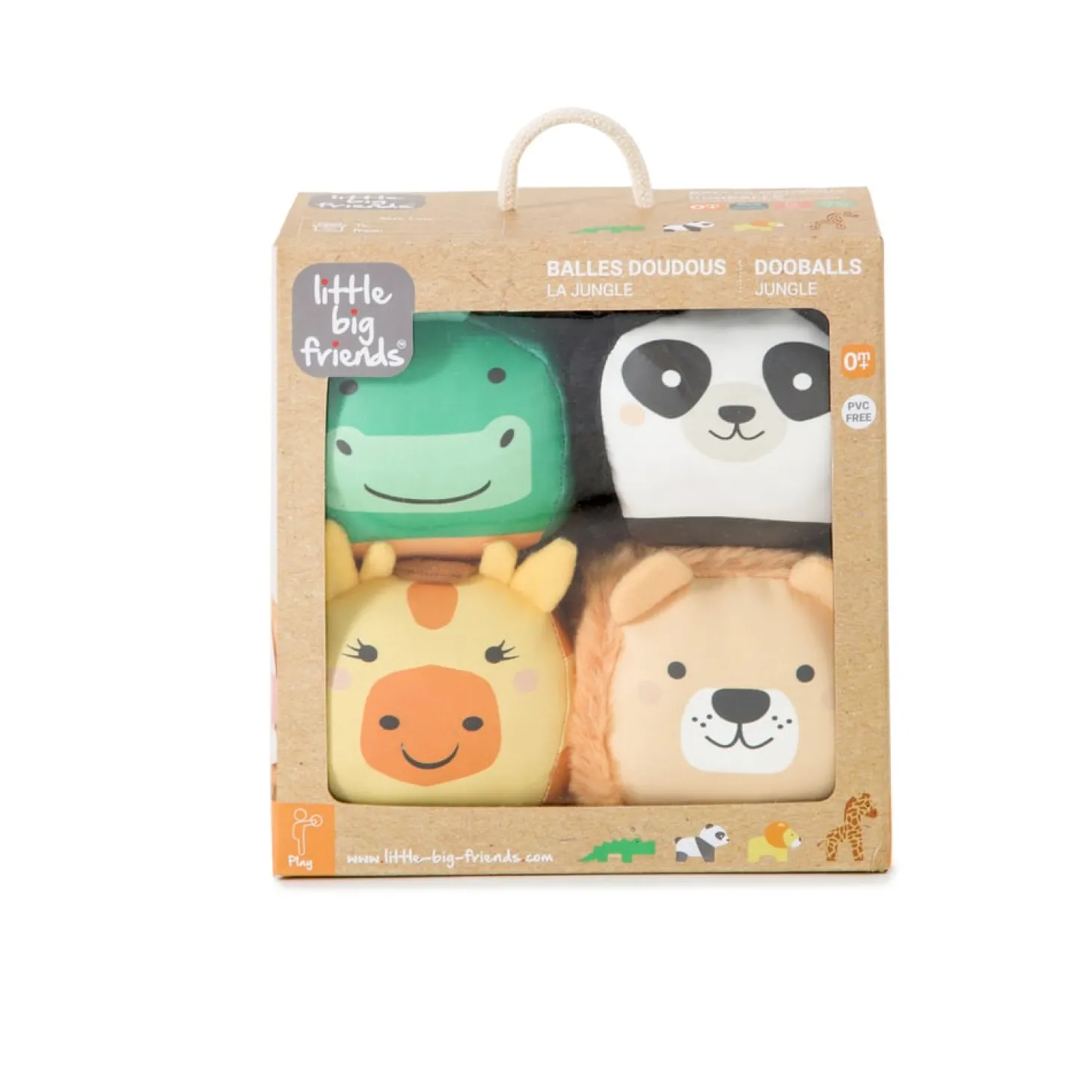 Little big friends 4 balles doudous Les Dooballs Jungle