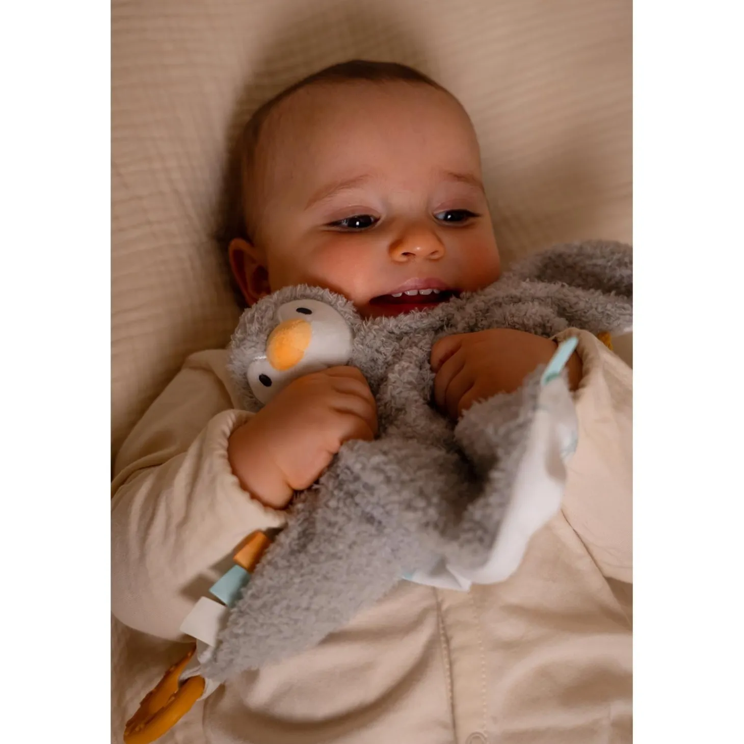 Little big friends Doudou Martin le Pingouin Multicolore