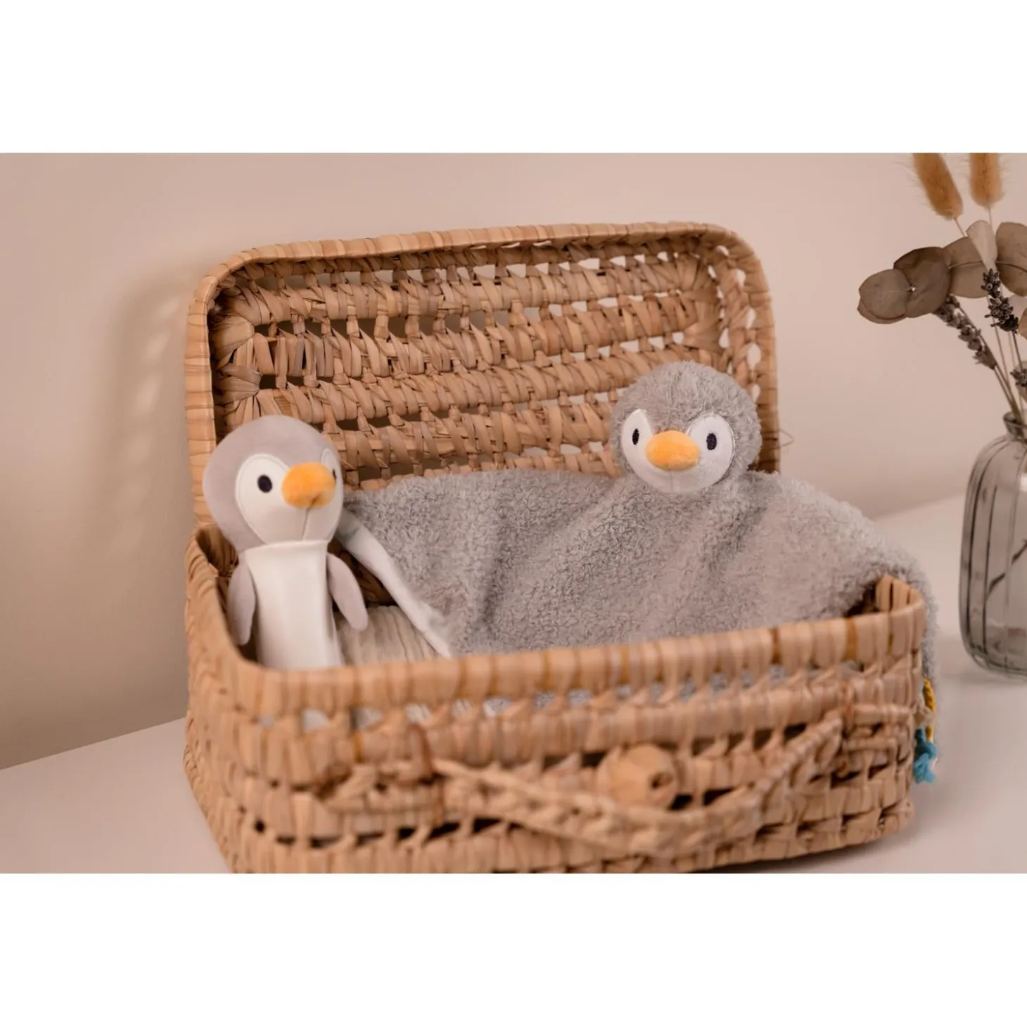 Little big friends Doudou Martin le Pingouin Multicolore