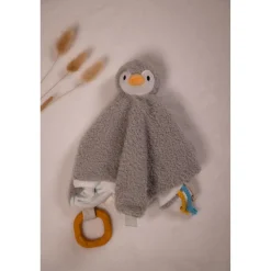 Little big friends Doudou Martin le Pingouin Multicolore
