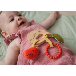 Little big friends Hochet en bois Dino