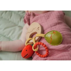 Little big friends Hochet en bois Dino