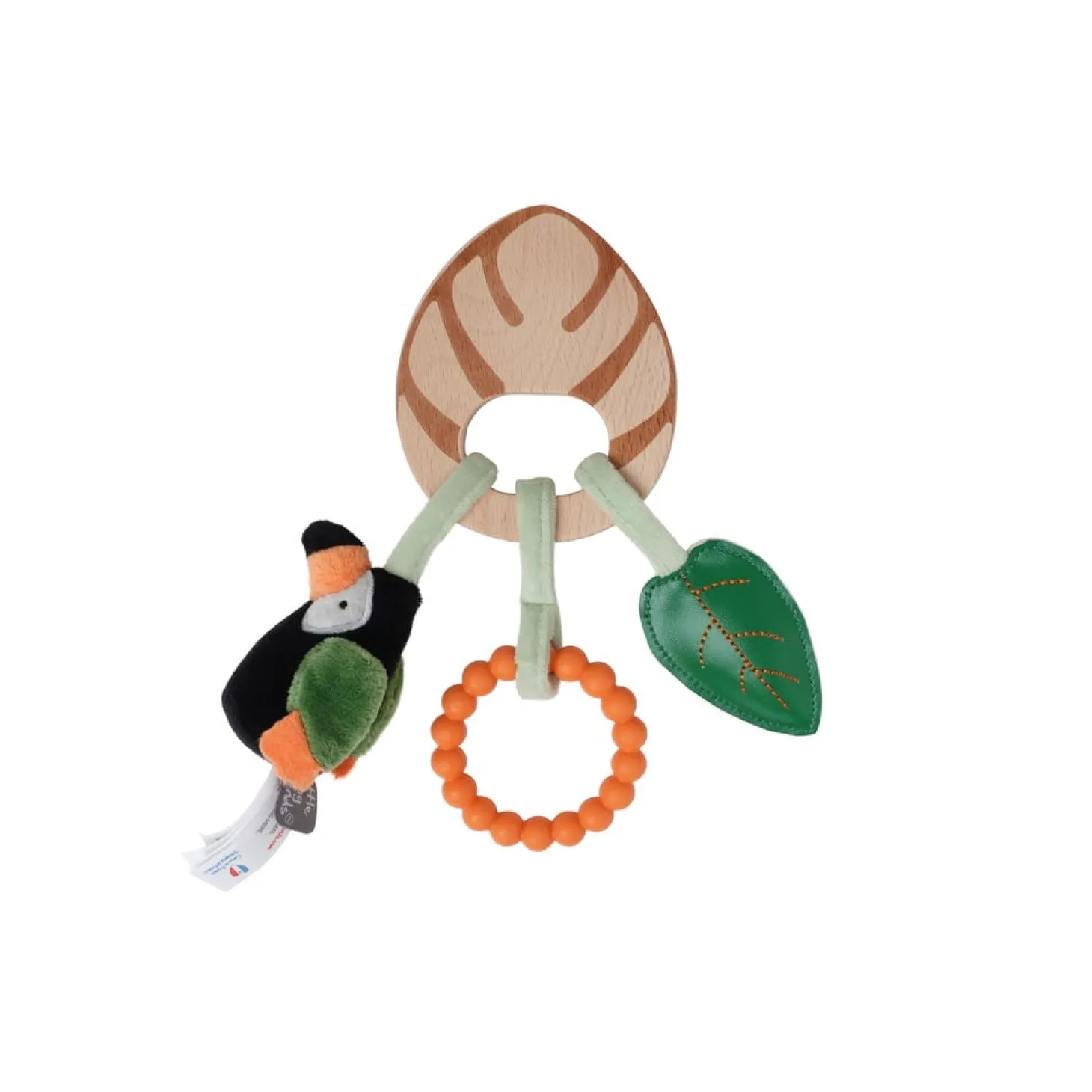 Little big friends Hochet en bois Jungle
