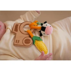 Little big friends                    Hochet en bois    Ferme