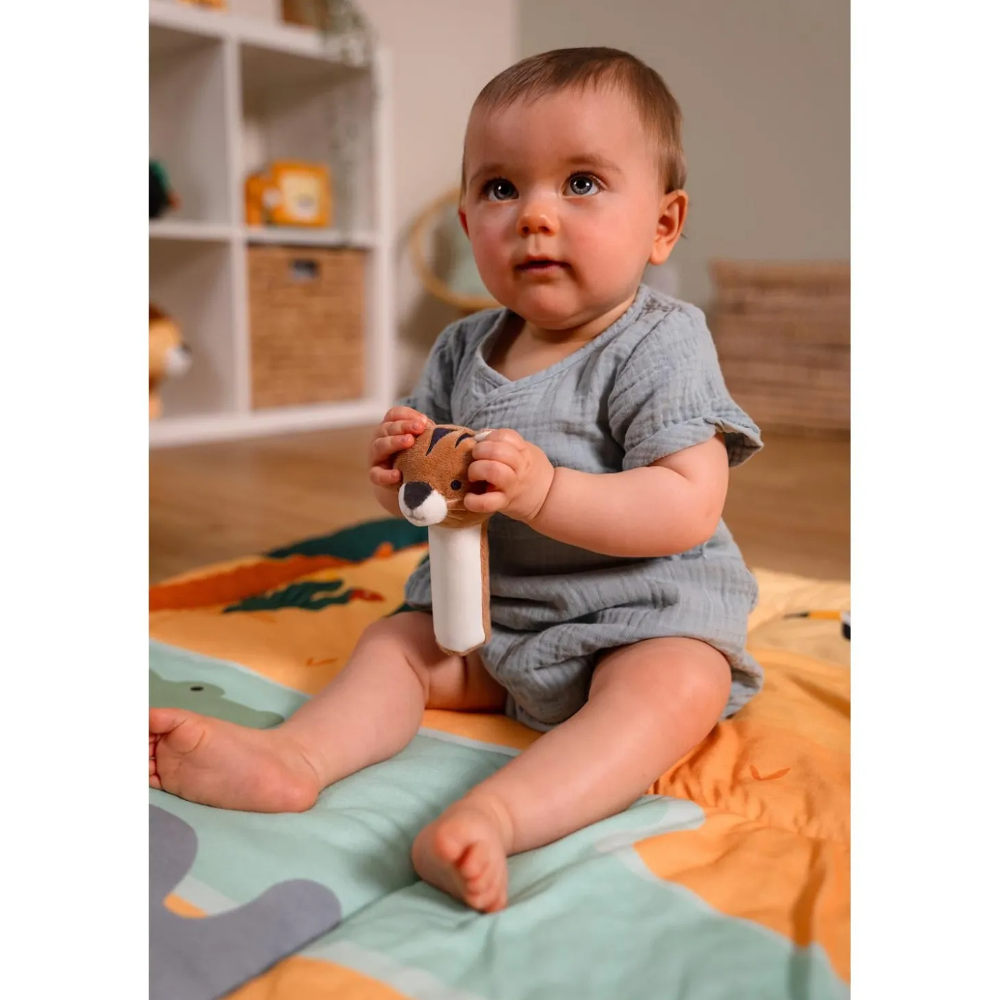 Little big friends Hochet pouêt Tim le Tigre Multicolore