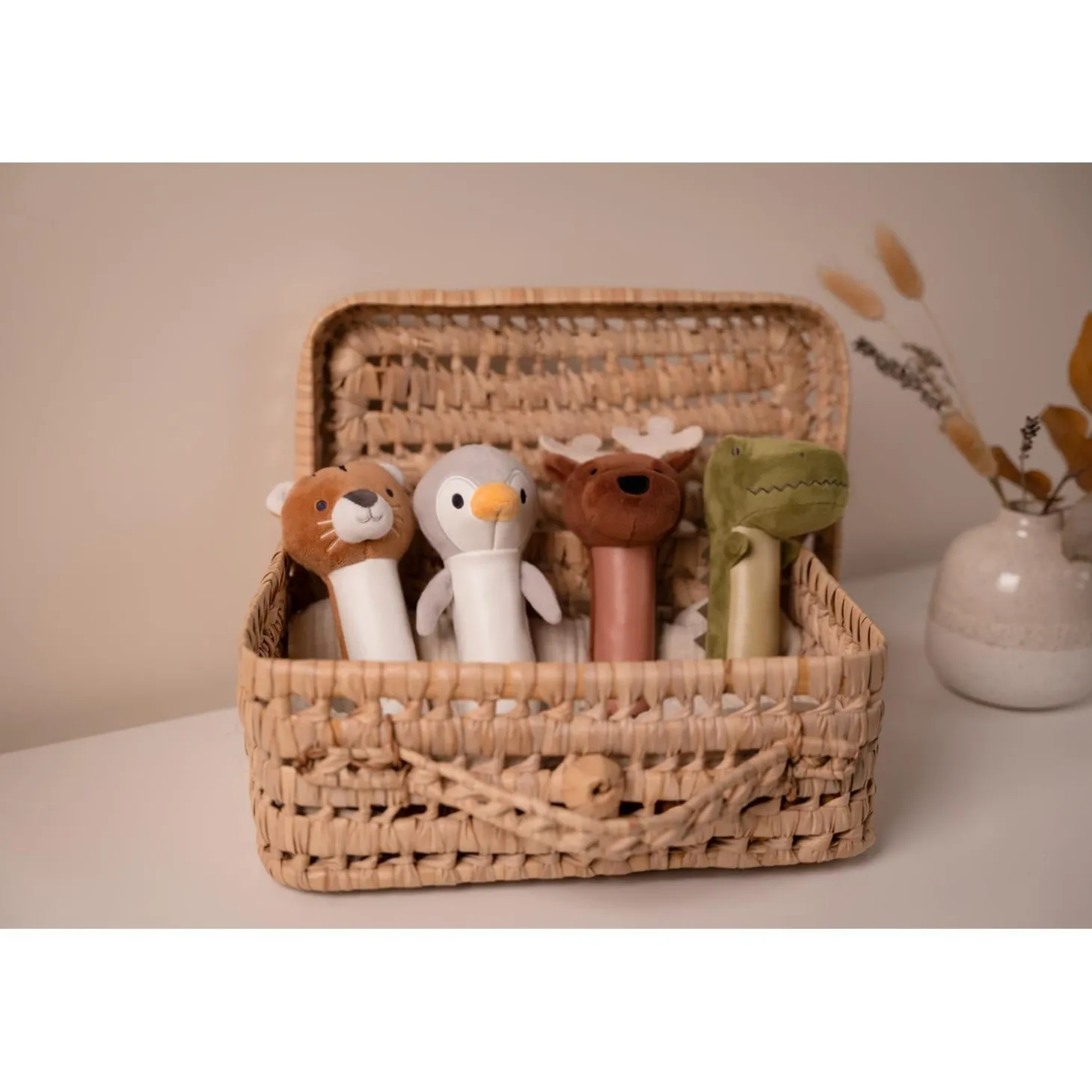 Little big friends Hochet pouêt Bruce l'Elan Multicolore