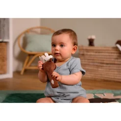 Little big friends Hochet pouêt Bruce l'Elan Multicolore