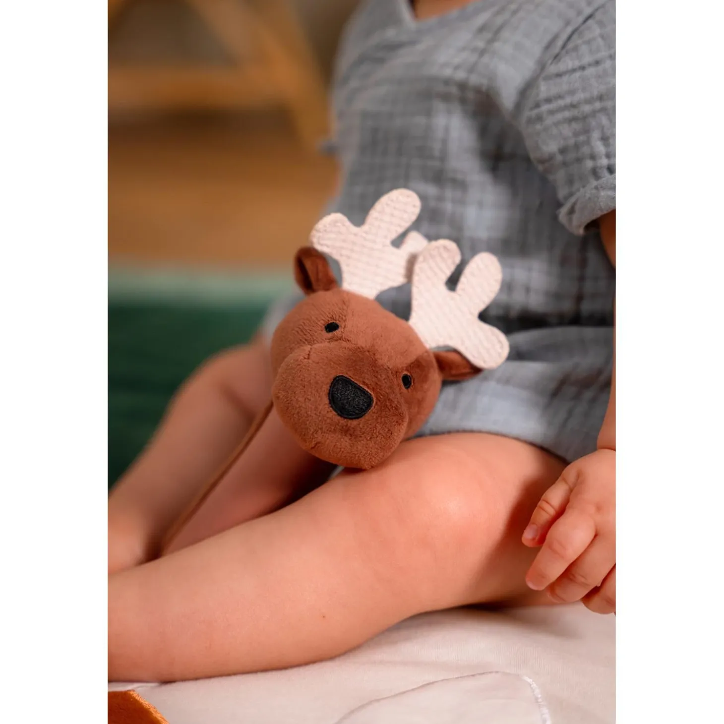 Little big friends Hochet pouêt Bruce l'Elan Multicolore
