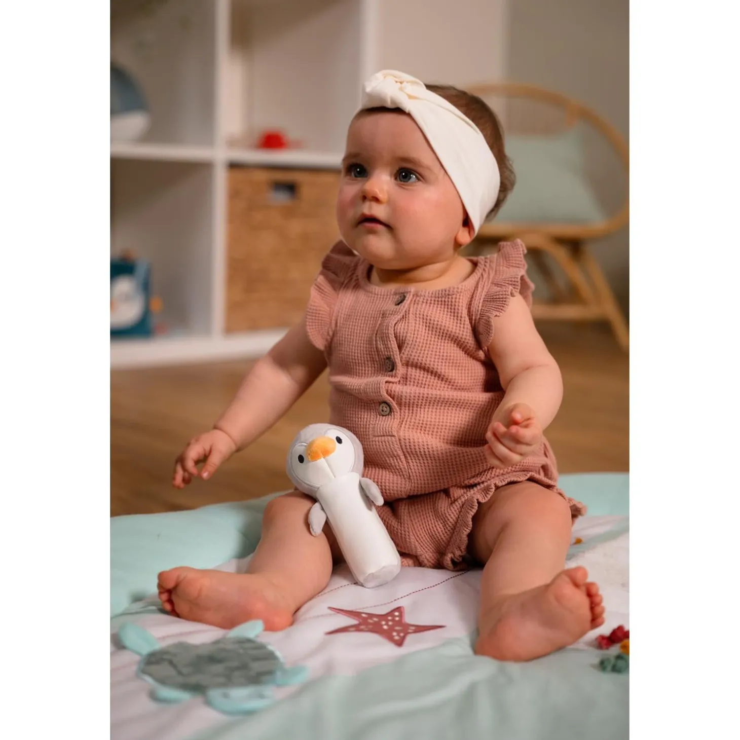 Little big friends Hochet pouêt Martin le Pingouin Multicolore