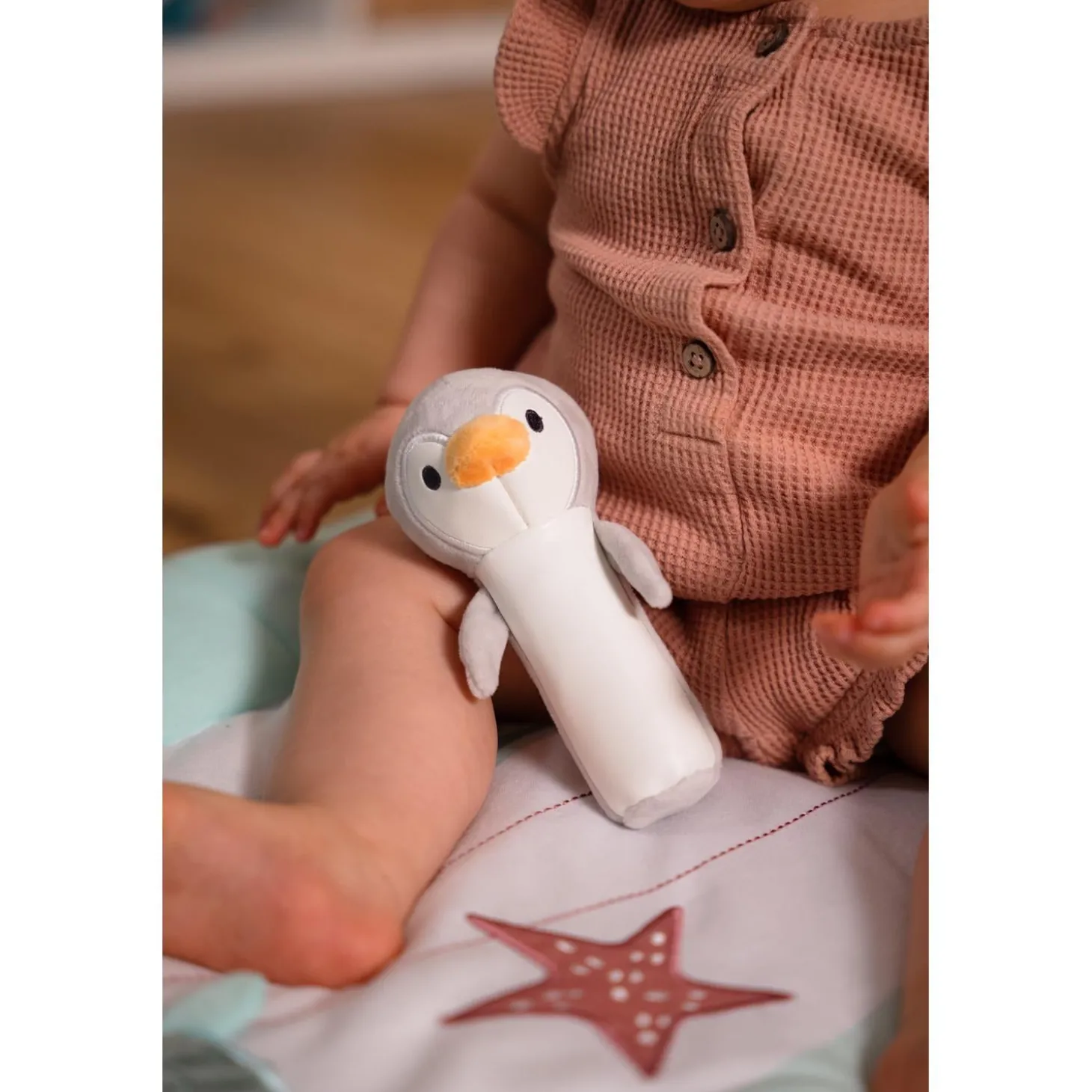 Little big friends Hochet pouêt Martin le Pingouin Multicolore
