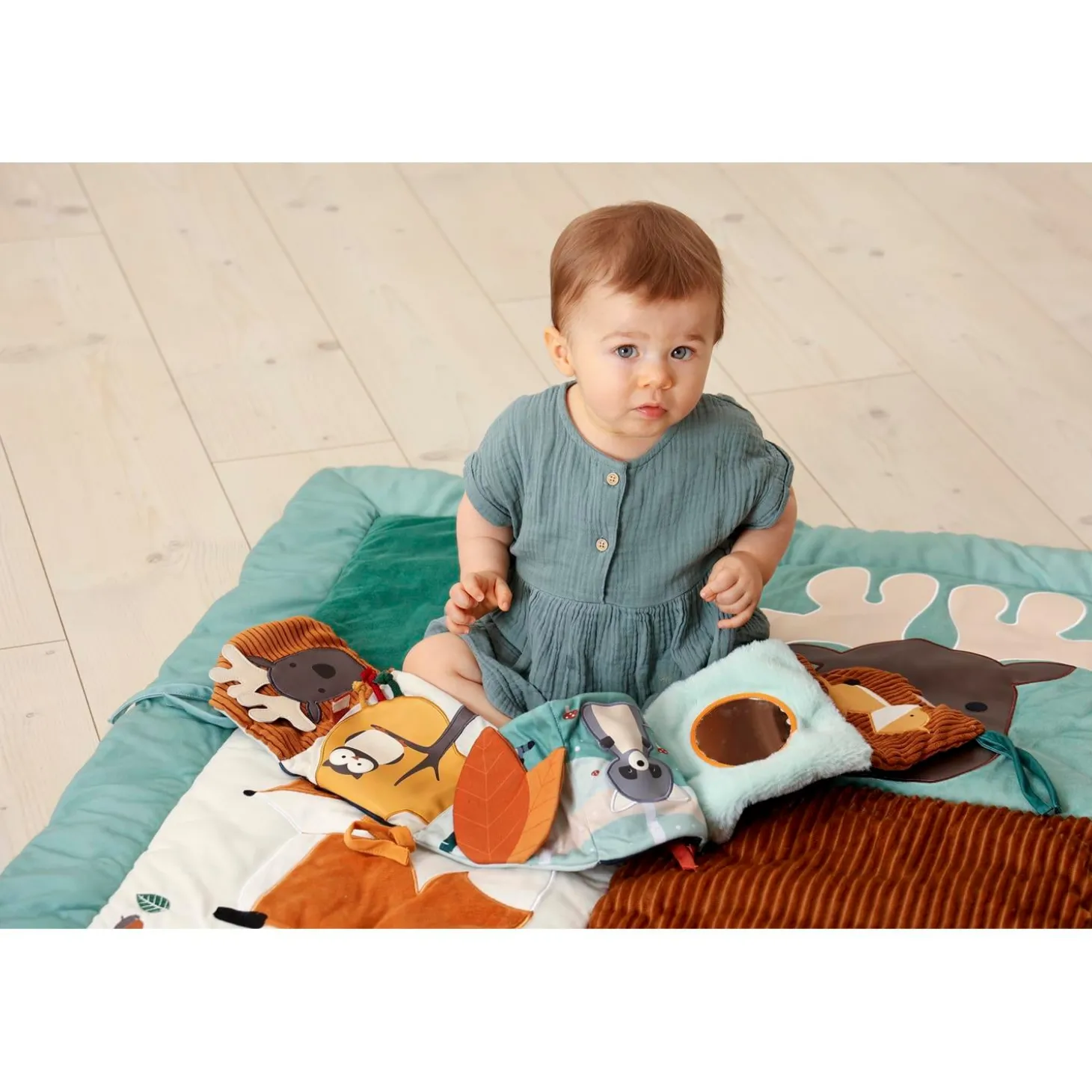 Little big friends Livre d'éveil 2 en 1 Foret