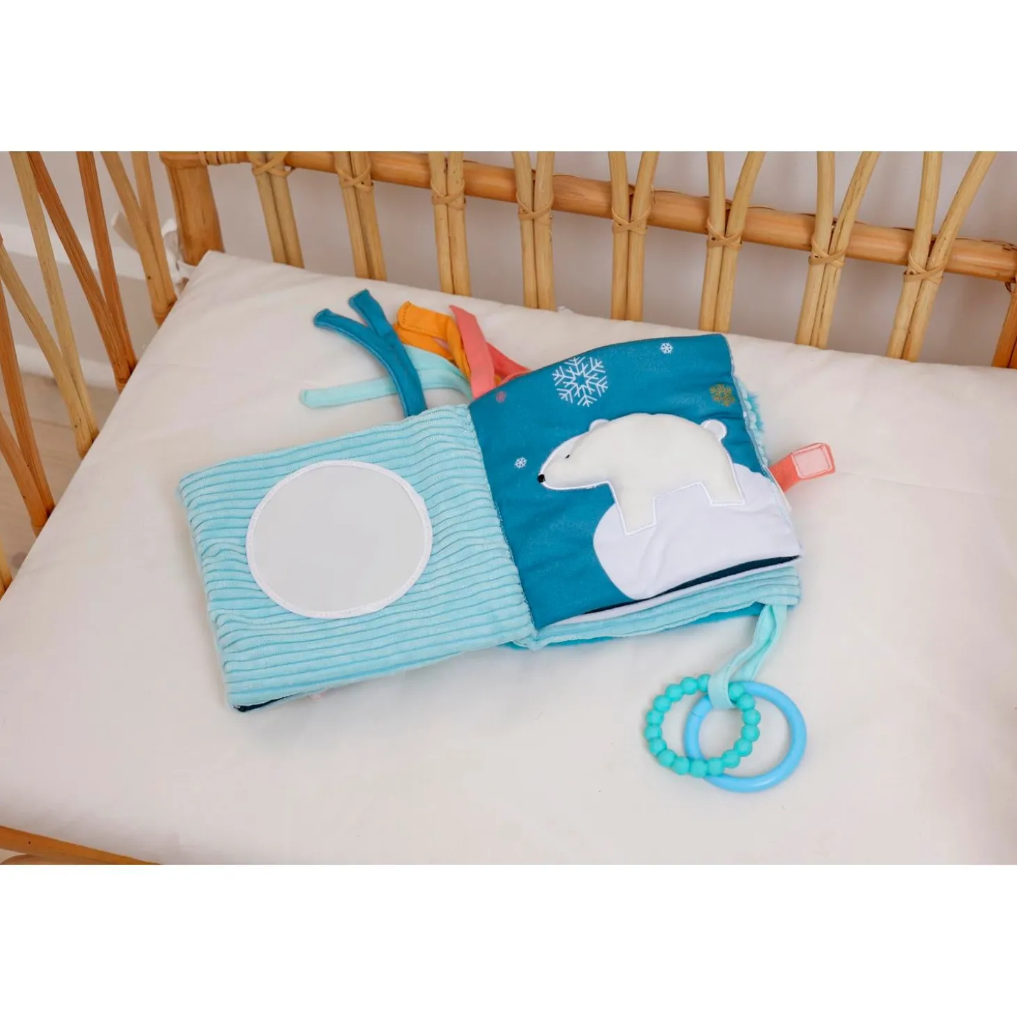 Little big friends Livre d'éveil en tissu 3 en 1 Océan