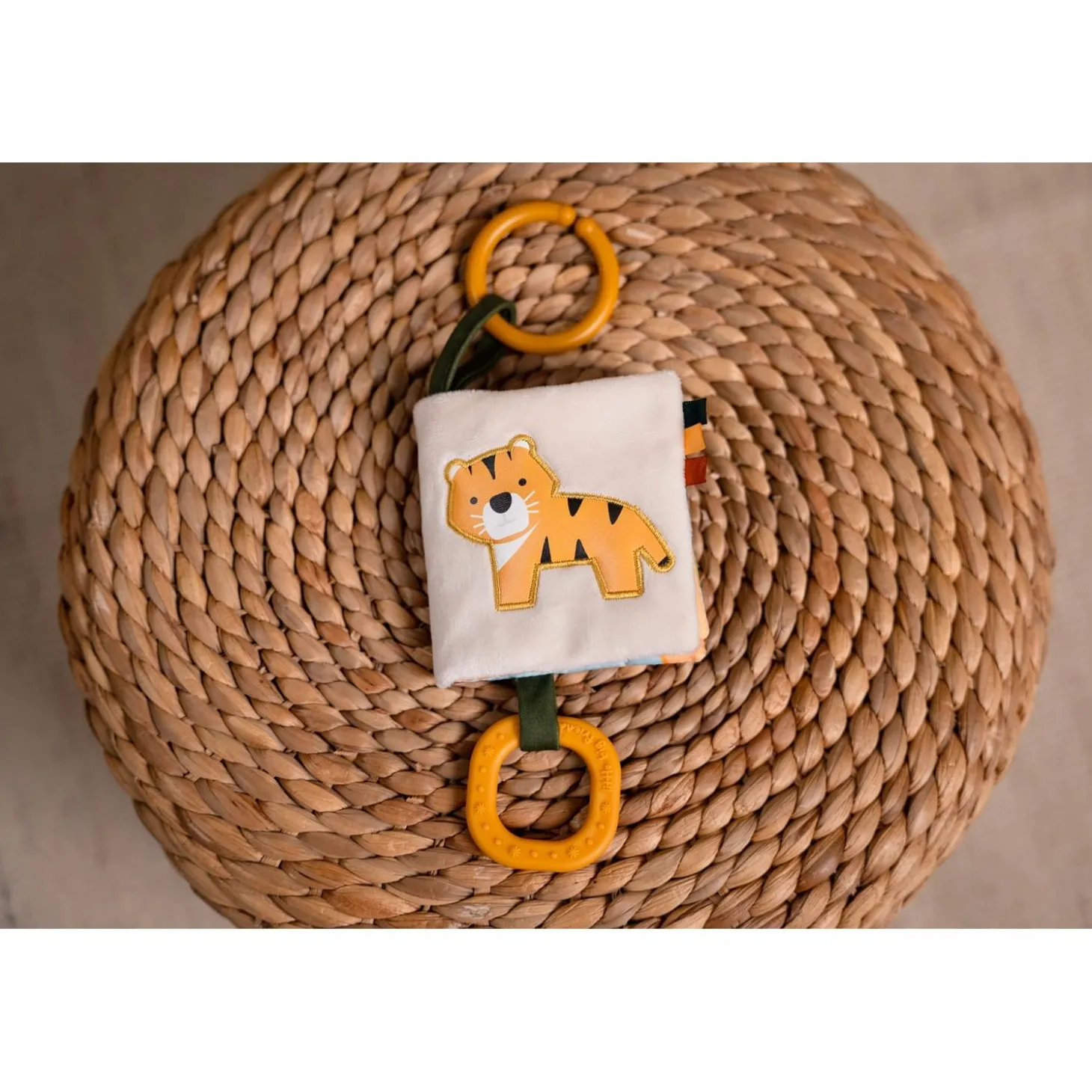 Little big friends Livre Tissu bébé Jungle Multicolore