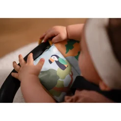 Little big friends Livre Tissu bébé Jungle Multicolore