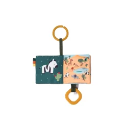 Little big friends Livre Tissu bébé Jungle Multicolore