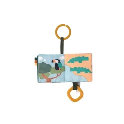Little big friends Livre Tissu bébé Jungle Multicolore