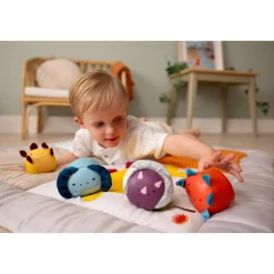 Little big friends                    Set de 4 balles doudous dino Les Dooballs    Multicolore