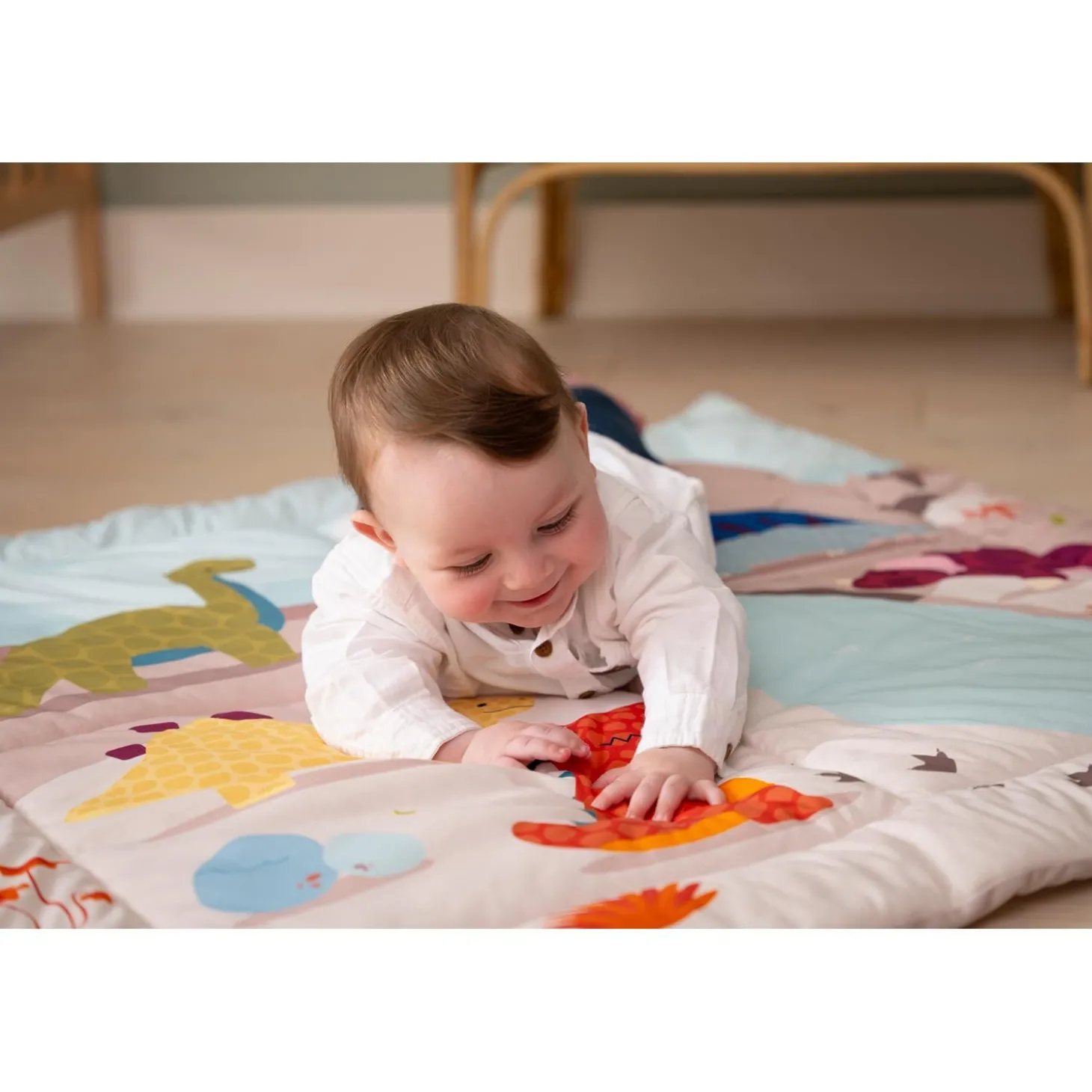 Little big friends Tapis de parc réversible Dino