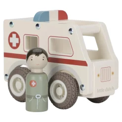 Little Dutch                    Ambulance en bois FSC     Multicolore