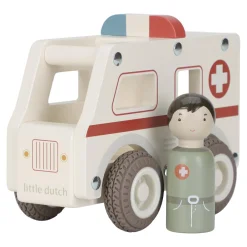 Little Dutch                    Ambulance en bois FSC     Multicolore