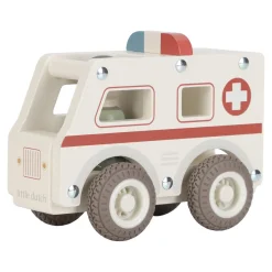Little Dutch                    Ambulance en bois FSC     Multicolore