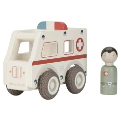 Little Dutch                    Ambulance en bois FSC     Multicolore