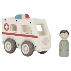 Little Dutch                    Ambulance en bois FSC     Multicolore