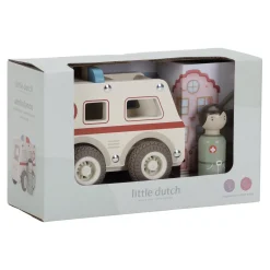 Little Dutch                    Ambulance en bois FSC     Multicolore