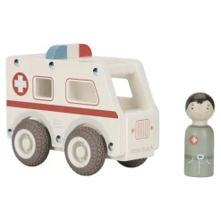 Little Dutch                    Ambulance en bois FSC     Multicolore