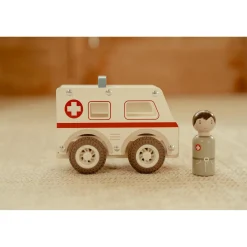 Little Dutch                    Ambulance en bois FSC     Multicolore