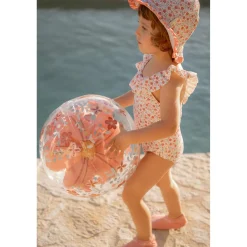 Little Dutch Ballon de plage 3D Pink Flowers
