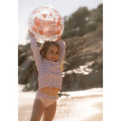 Little Dutch Ballon de plage 3D Pink Flowers
