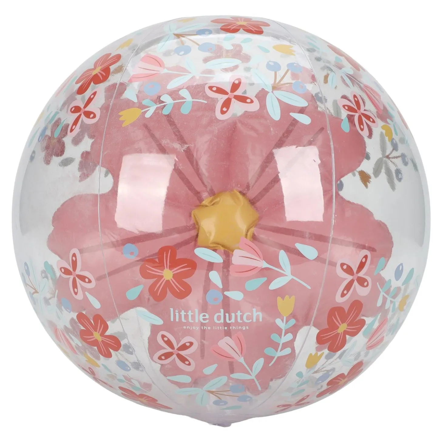 Little Dutch Ballon de plage 3D Pink Flowers