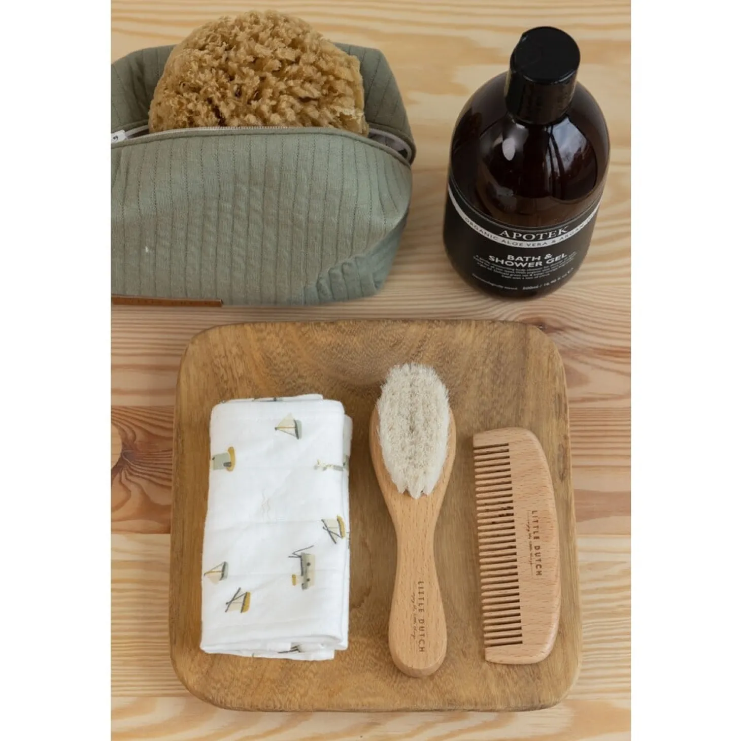 Little Dutch Bébé Brosse et Peigne Ensemble Marron