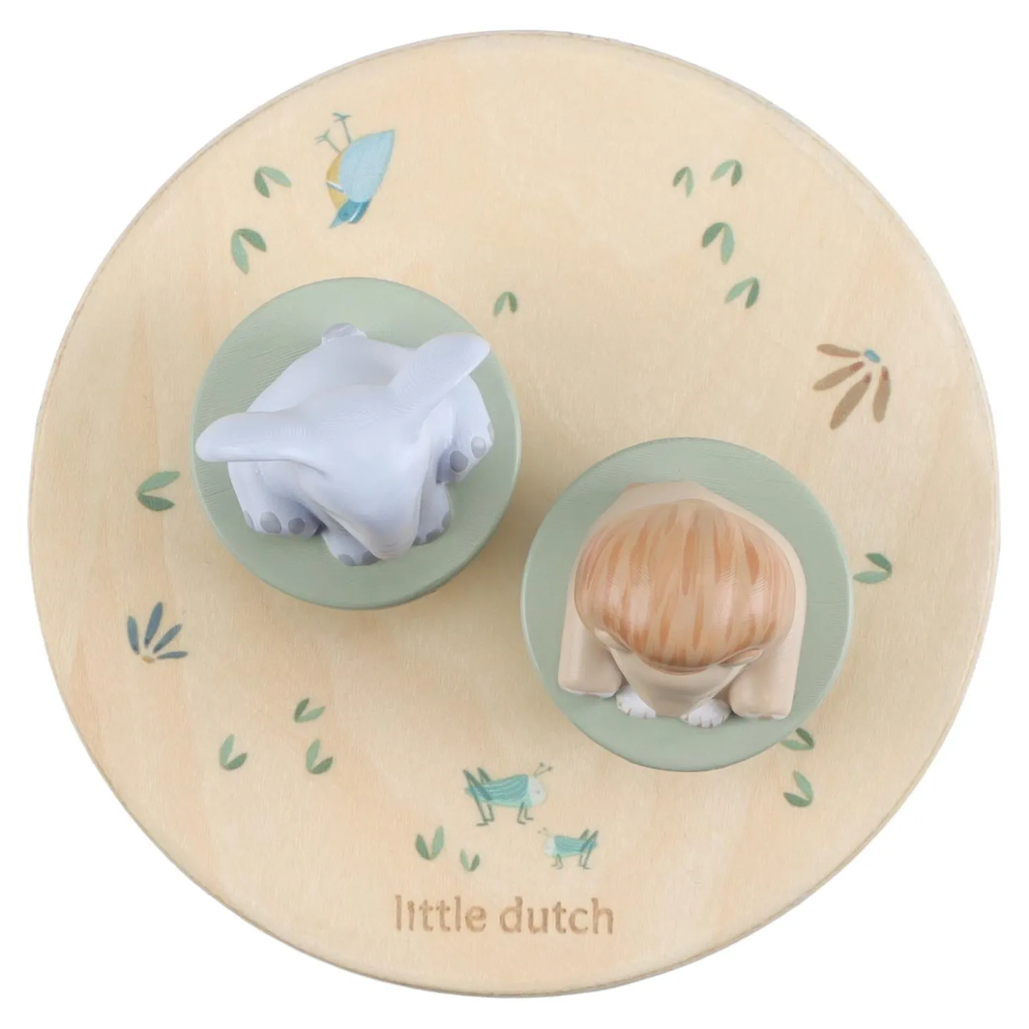 Little Dutch Boîte à musique en bois Safari Friends